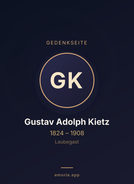 Gedenkportrait von Gustav Adolph Kietz