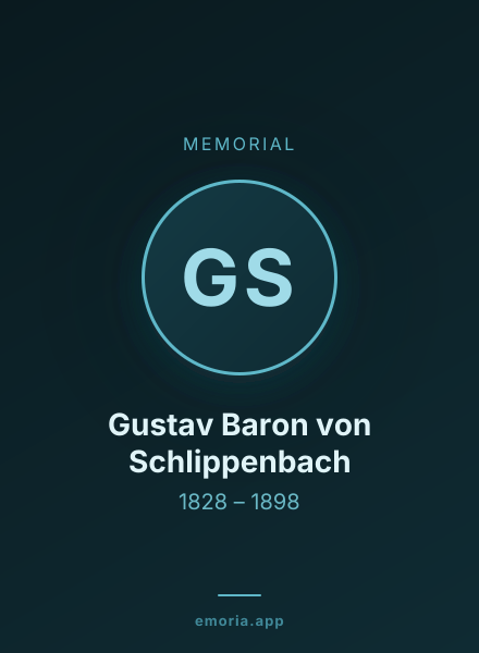 Memorial portrait of Gustav Baron von Schlippenbach