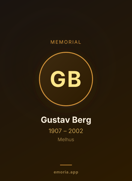 Memorial portrait of Gustav Berg