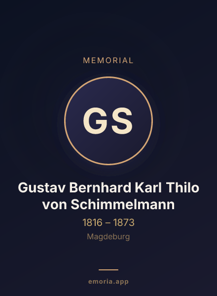 Memorial portrait of Gustav Bernhard Karl Thilo von Schimmelmann
