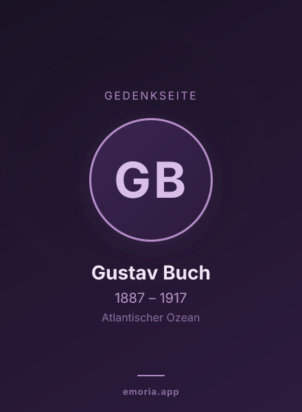 Gedenkportrait von Gustav Buch
