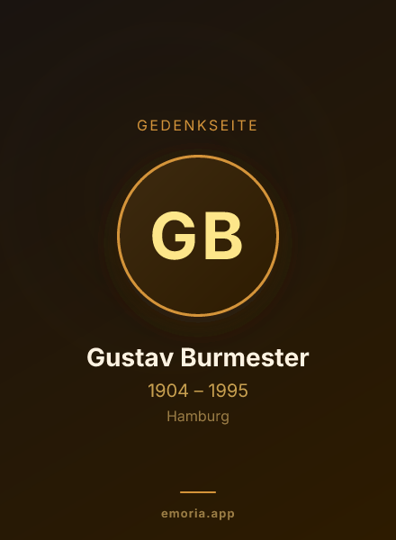 Gedenkportrait von Gustav Burmester
