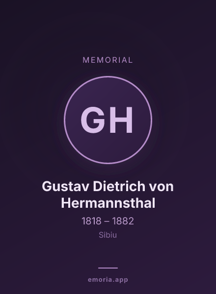 Memorial portrait of Gustav Dietrich von Hermannsthal