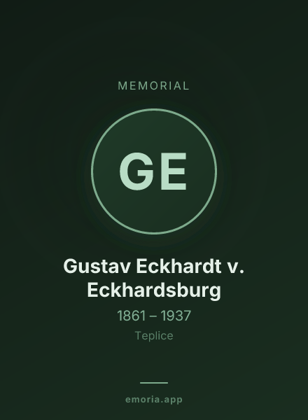 Memorial portrait of Gustav Eckhardt v. Eckhardsburg