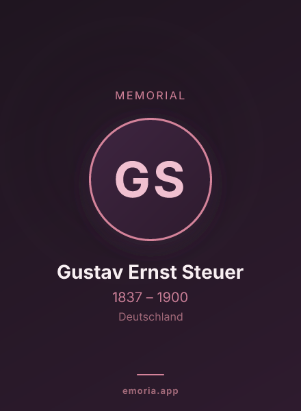 Memorial portrait of Gustav Ernst Steuer