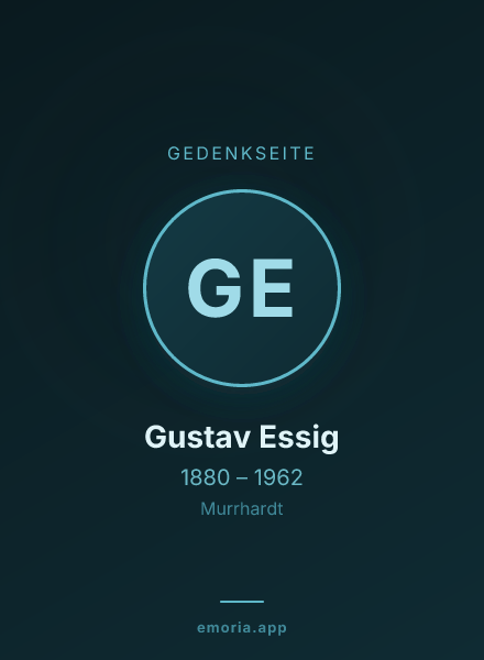 Gedenkportrait von Gustav Essig