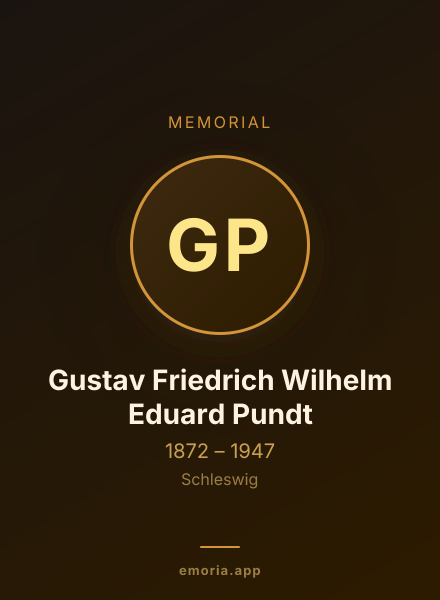 Memorial portrait of Gustav Friedrich Wilhelm Eduard Pundt