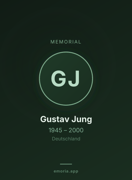 Memorial portrait of Gustav Jung