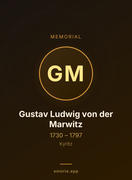 Memorial portrait of Gustav Ludwig von der Marwitz