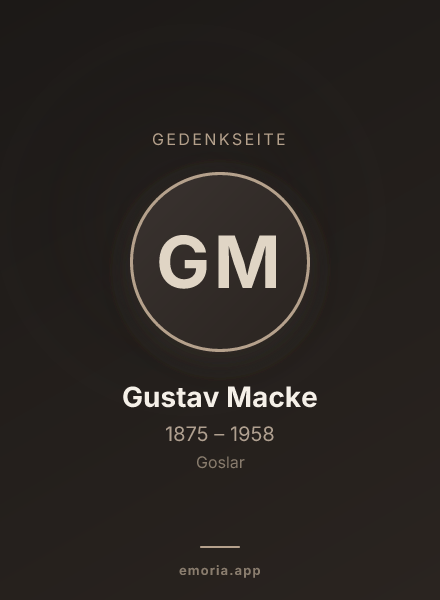 Gedenkportrait von Gustav Macke
