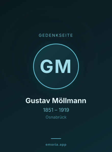 Gedenkportrait von Gustav Möllmann