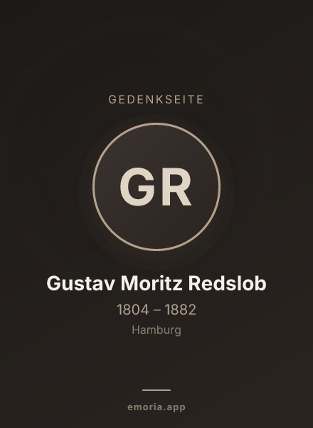 Gedenkportrait von Gustav Moritz Redslob