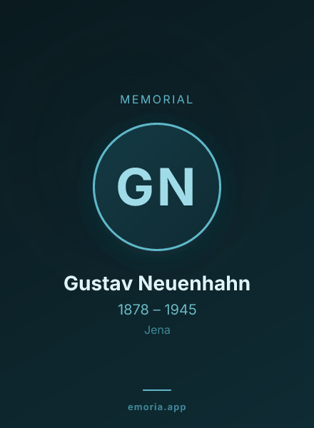 Memorial portrait of Gustav Neuenhahn