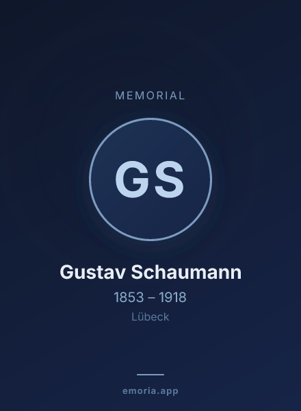Memorial portrait of Gustav Schaumann