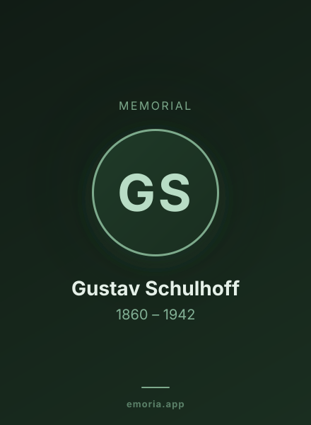 Memorial portrait of Gustav Schulhoff