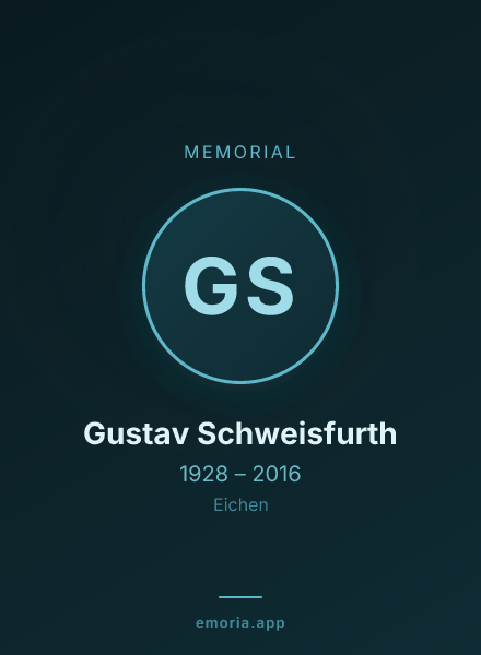 Memorial portrait of Gustav Schweisfurth