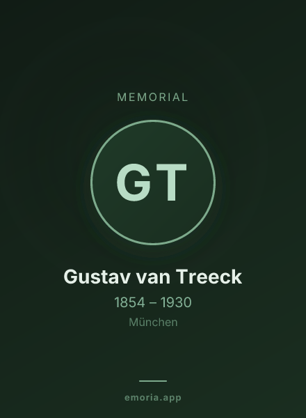 Memorial portrait of Gustav van Treeck