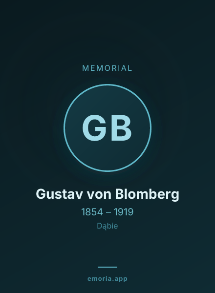Memorial portrait of Gustav von Blomberg