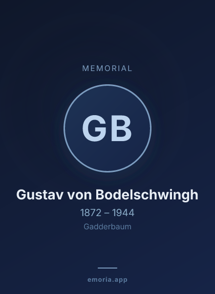 Memorial portrait of Gustav von Bodelschwingh