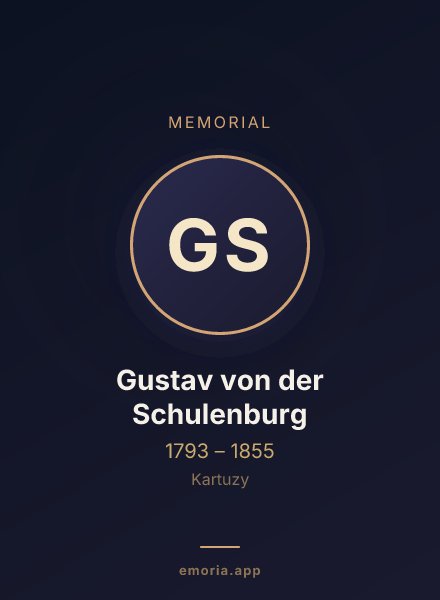 Memorial portrait of Gustav von der Schulenburg