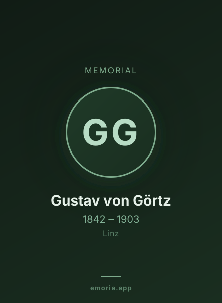Memorial portrait of Gustav von Görtz