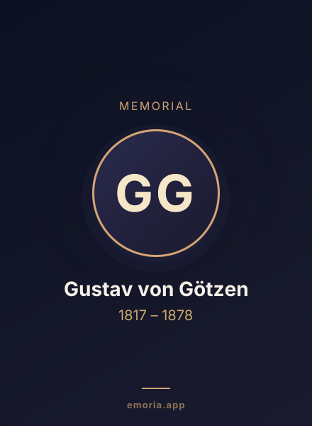 Memorial portrait of Gustav von Götzen