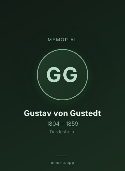 Memorial portrait of Gustav von Gustedt