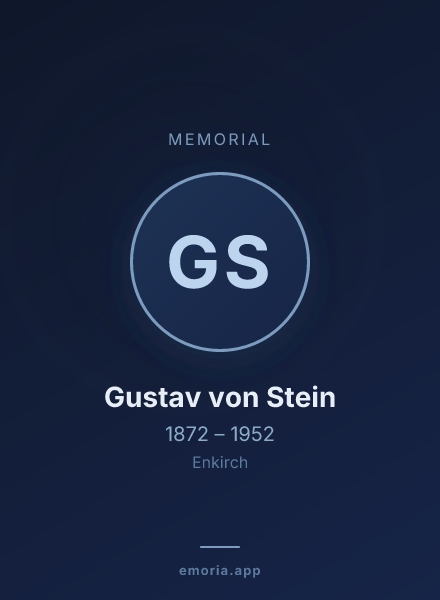 Memorial portrait of Gustav von Stein
