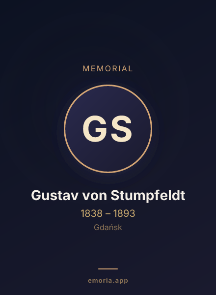 Memorial portrait of Gustav von Stumpfeldt