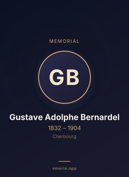 Memorial portrait of Gustave Adolphe Bernardel