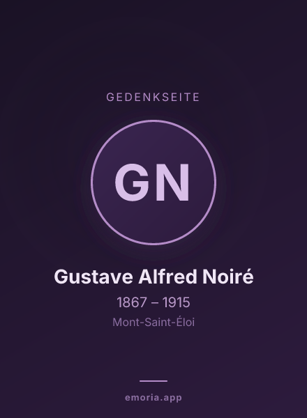 Gedenkportrait von Gustave Alfred Noiré