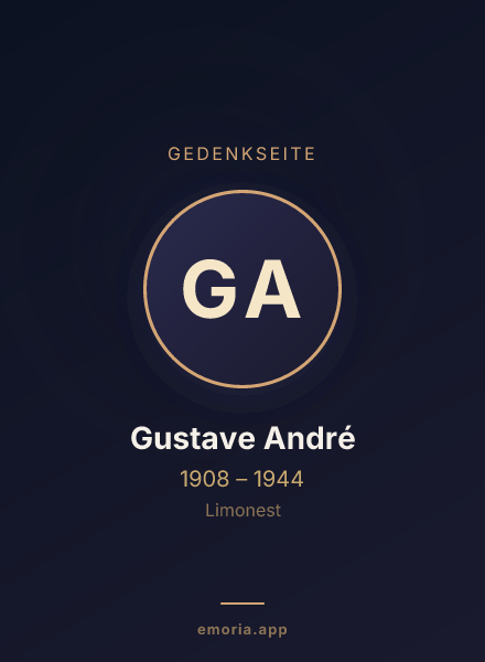 Gedenkportrait von Gustave André