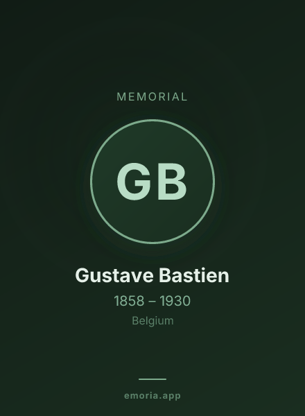 Memorial portrait of Gustave Bastien
