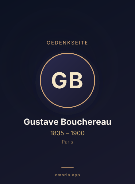 Gedenkportrait von Gustave Bouchereau