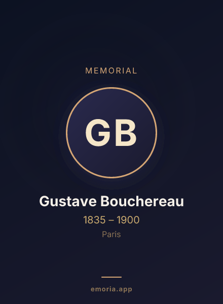 Memorial portrait of Gustave Bouchereau