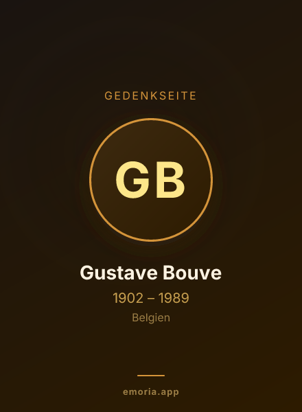 Gedenkportrait von Gustave Bouve