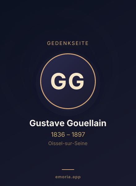Gedenkportrait von Gustave Gouellain