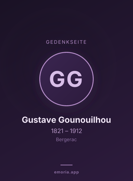Gedenkportrait von Gustave Gounouilhou