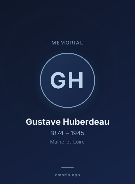 Memorial portrait of Gustave Huberdeau