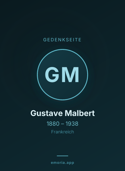 Gedenkportrait von Gustave Malbert