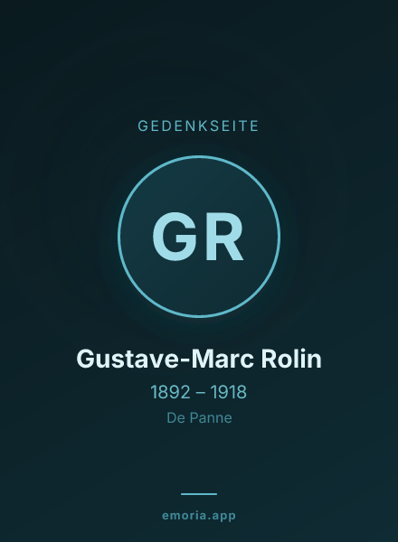 Gedenkportrait von Gustave-Marc Rolin
