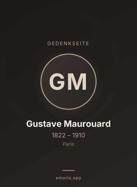 Gedenkportrait von Gustave Maurouard