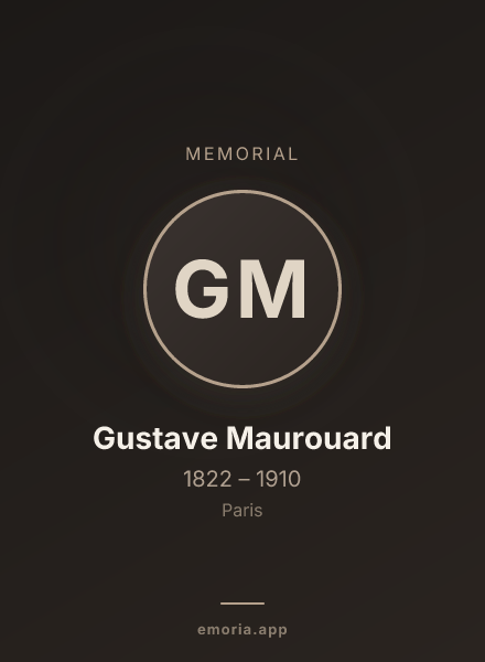 Memorial portrait of Gustave Maurouard