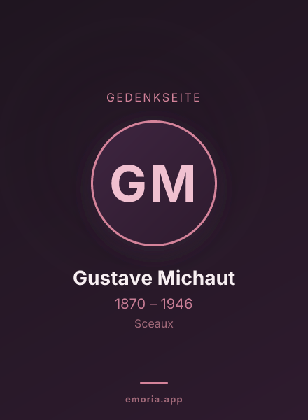 Gedenkportrait von Gustave Michaut
