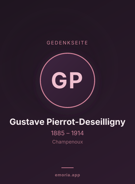 Gedenkportrait von Gustave Pierrot-Deseilligny