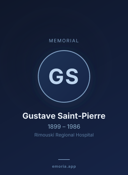 Memorial portrait of Gustave Saint-Pierre