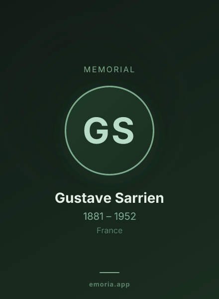 Memorial portrait of Gustave Sarrien