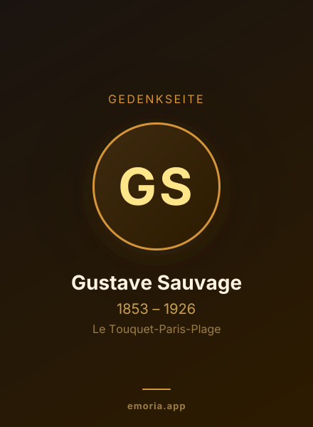 Gedenkportrait von Gustave Sauvage