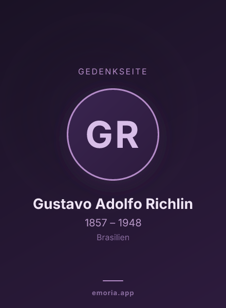 Gedenkportrait von Gustavo Adolfo Richlin