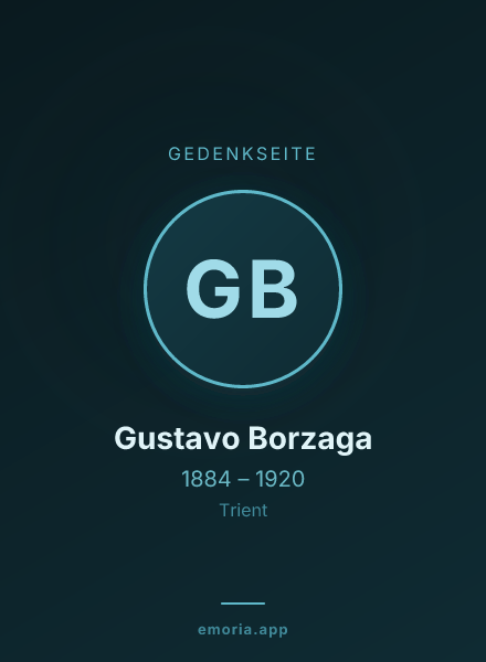 Gedenkportrait von Gustavo Borzaga